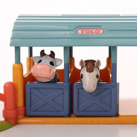 Tolo Toys - First Friends Cow & Horse Stable Set