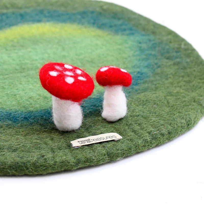 Tara Treasures - Toadstool Mushroom Play Mat Playscape