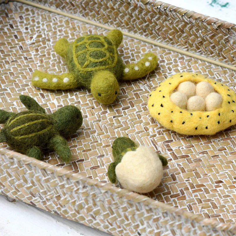 Tara Treasures - Lifecycle of a Green Sea Turtle Felt Toy