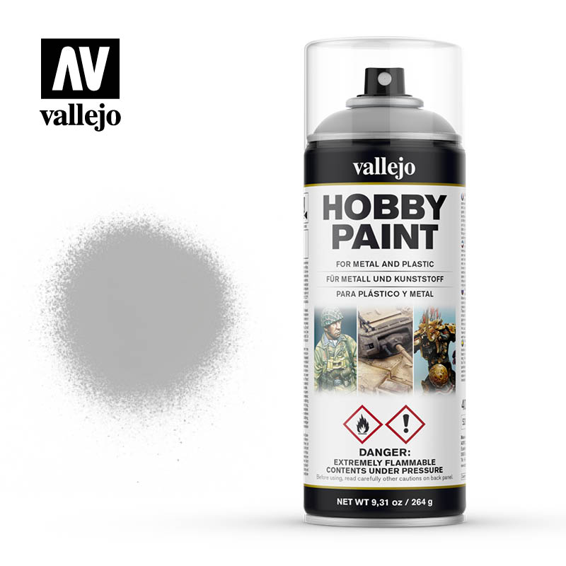 Vallejo Surface Primer Spray Grey 400mL 28011