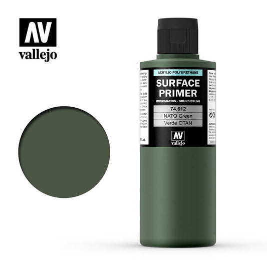 Vallejo Surface Primer NATO Green 200mL 74612