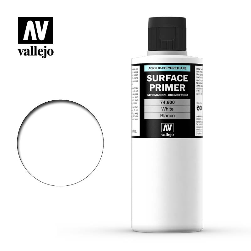 Vallejo Surface Primer White 200mL 70600