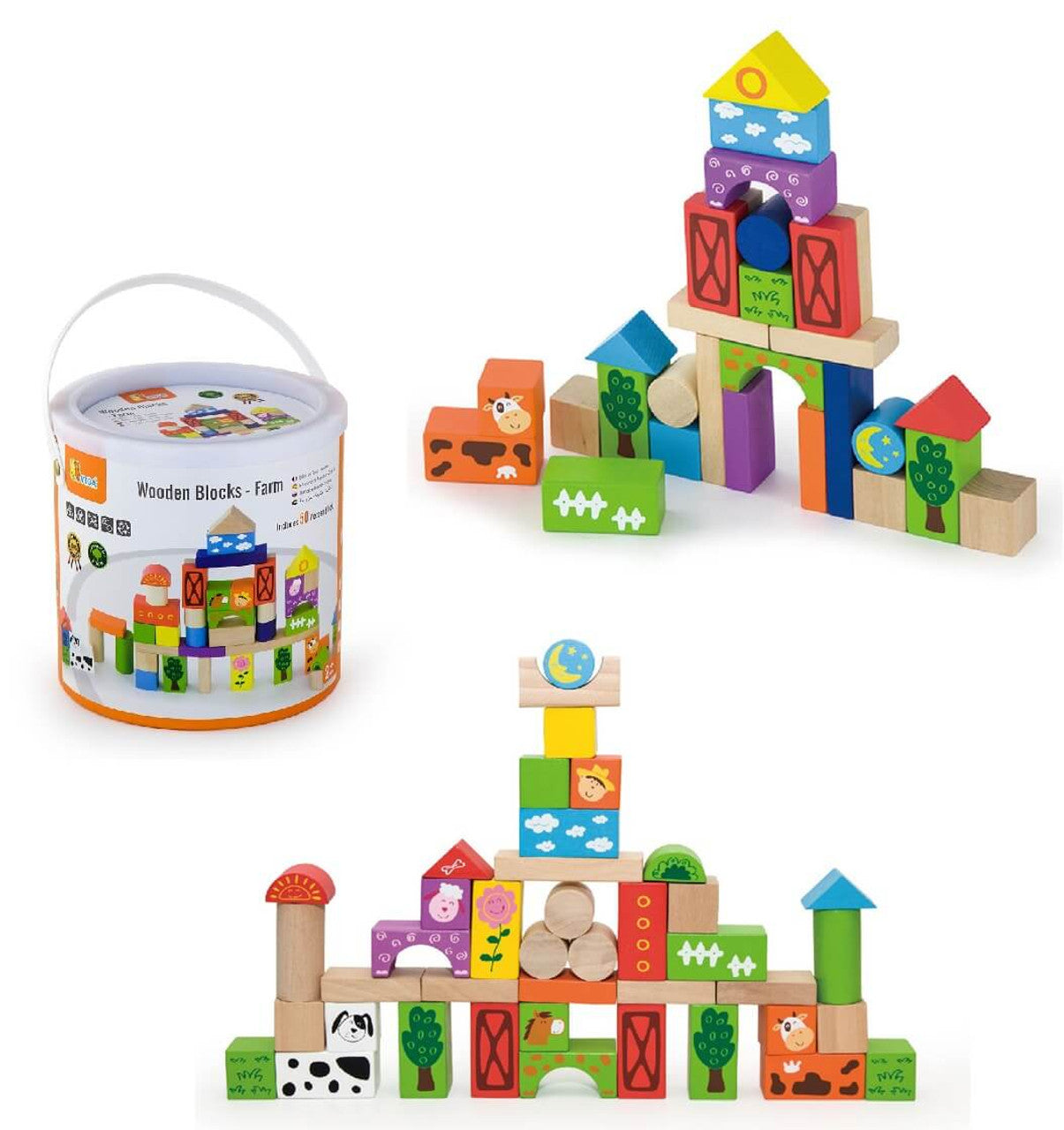 Viga Farm Blocks 50pcs