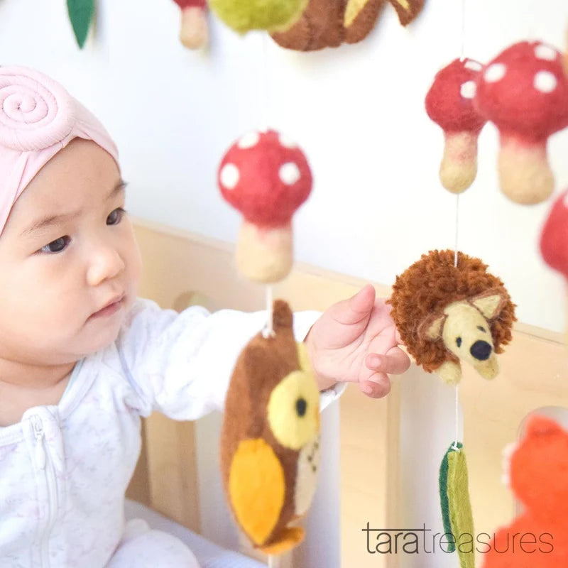 Tara Treasures - Nursery Cot Mobile | Woodland Animals