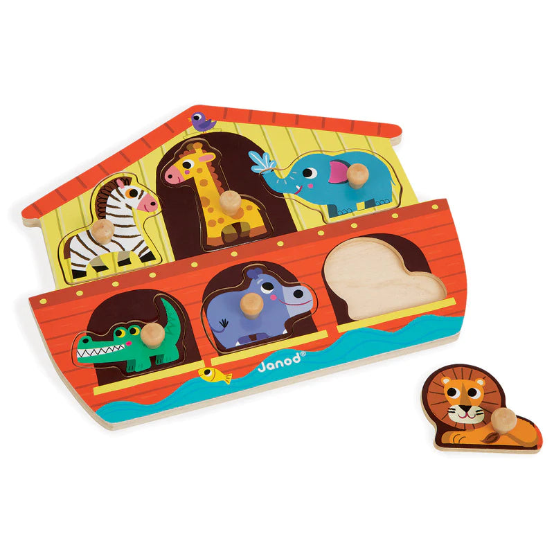 Janod wooden 6pc puzzle