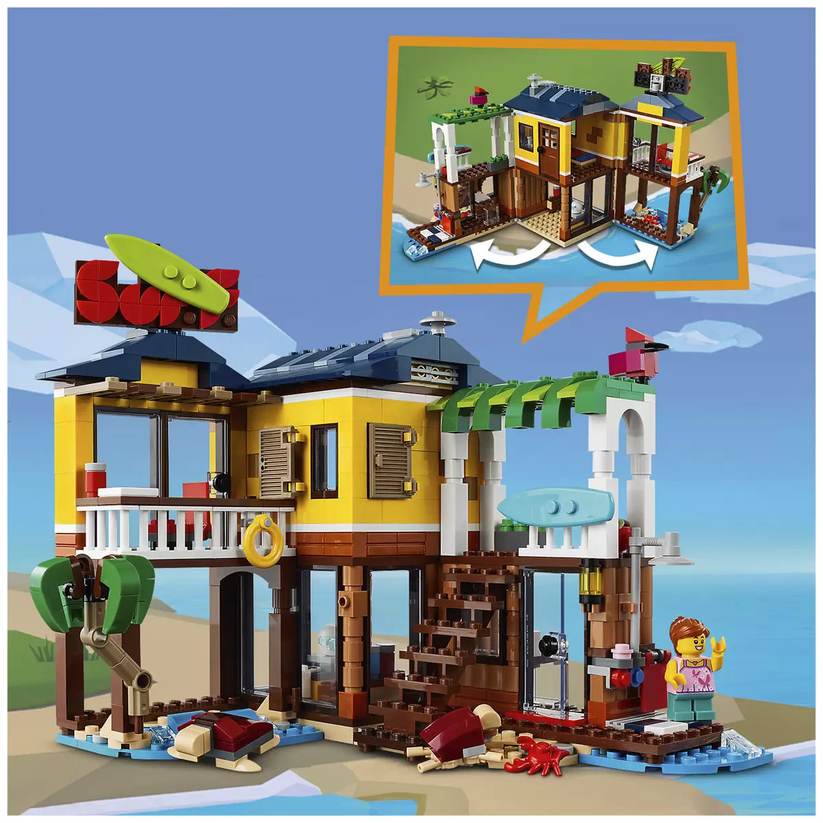 LEGO Creator Surfer Beach House 31118