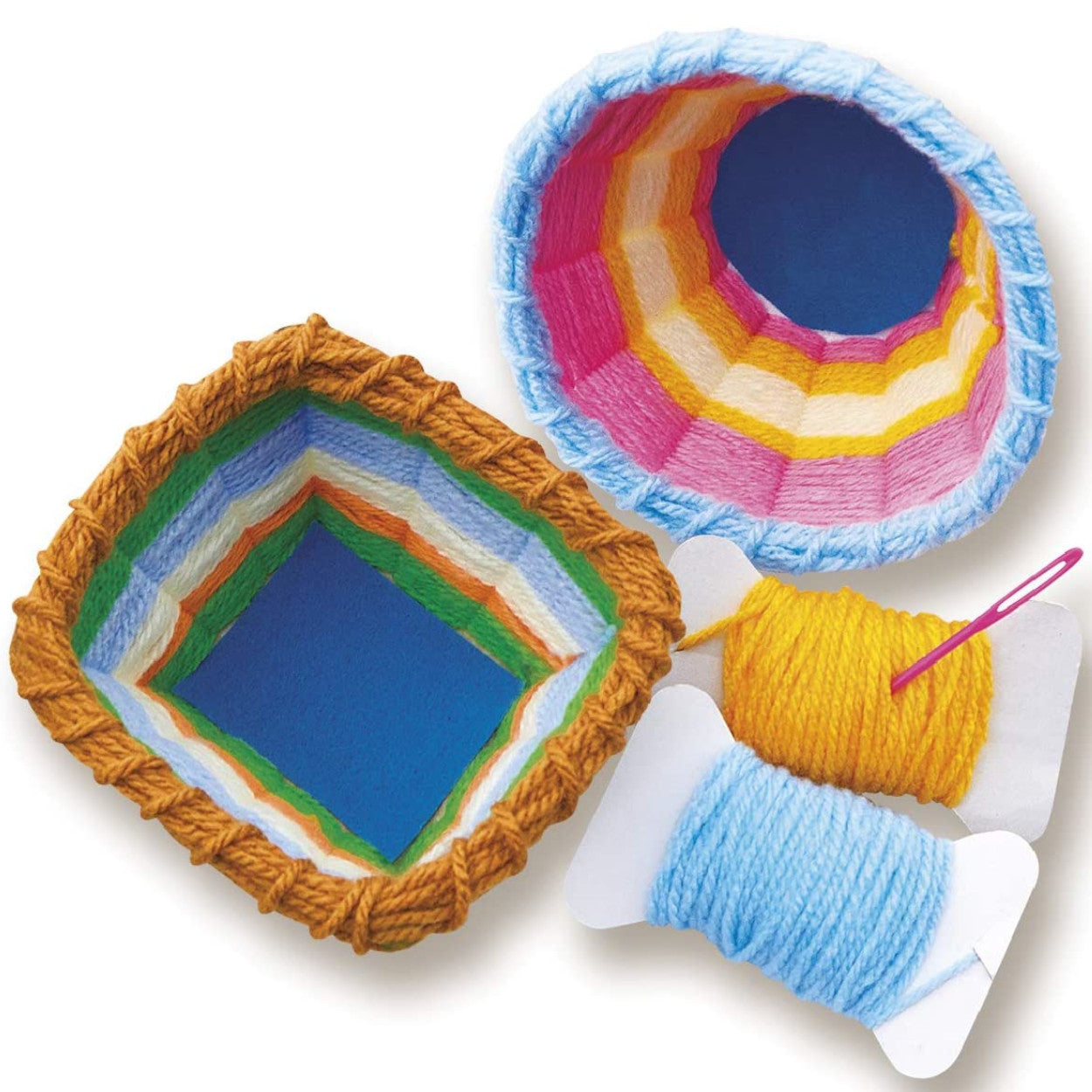 4M KidzMaker Yarn Basket Weaving Art 1