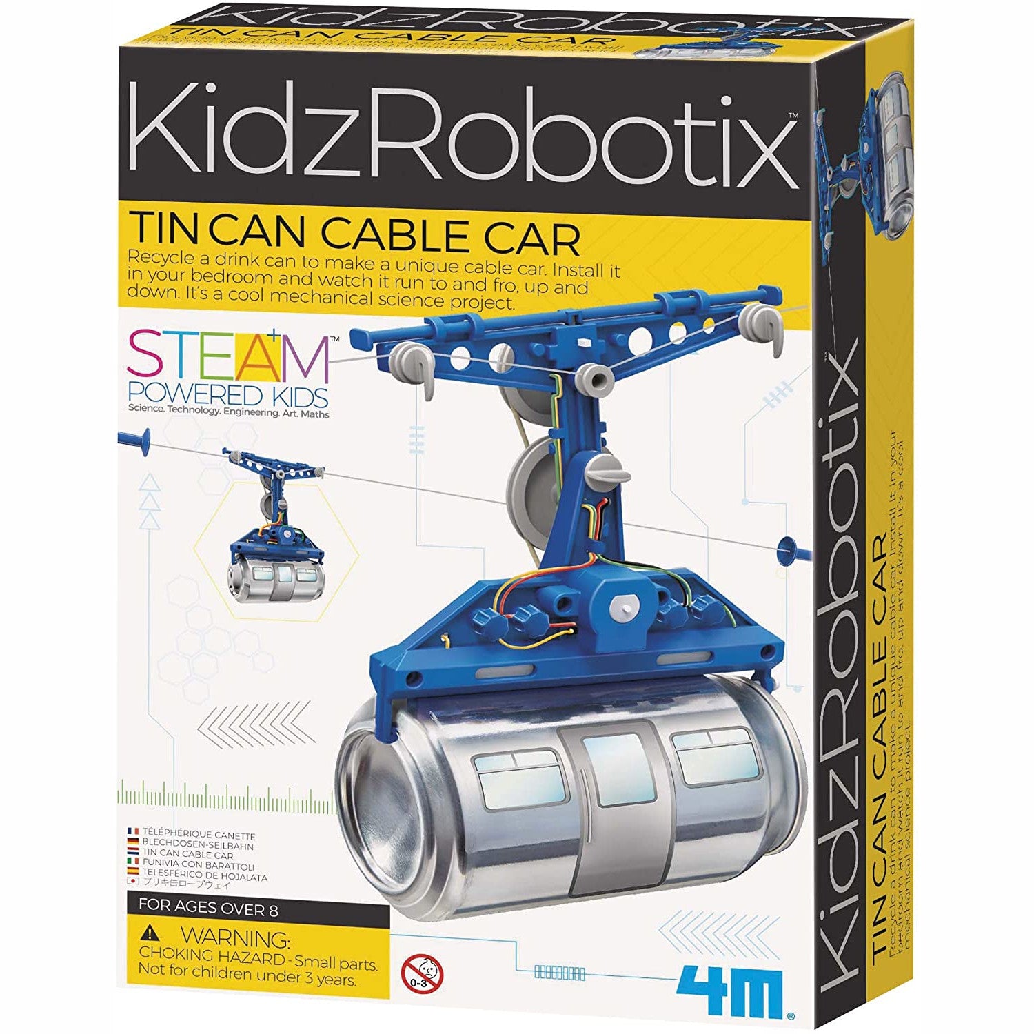 4M Kidz Robotix Tin Can Cable Car Kit