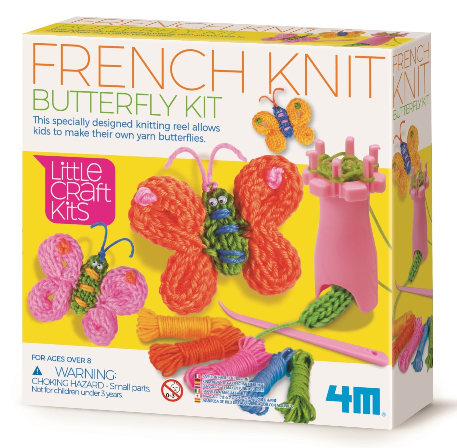 4M Little Craft French Knit Butterfly Kit