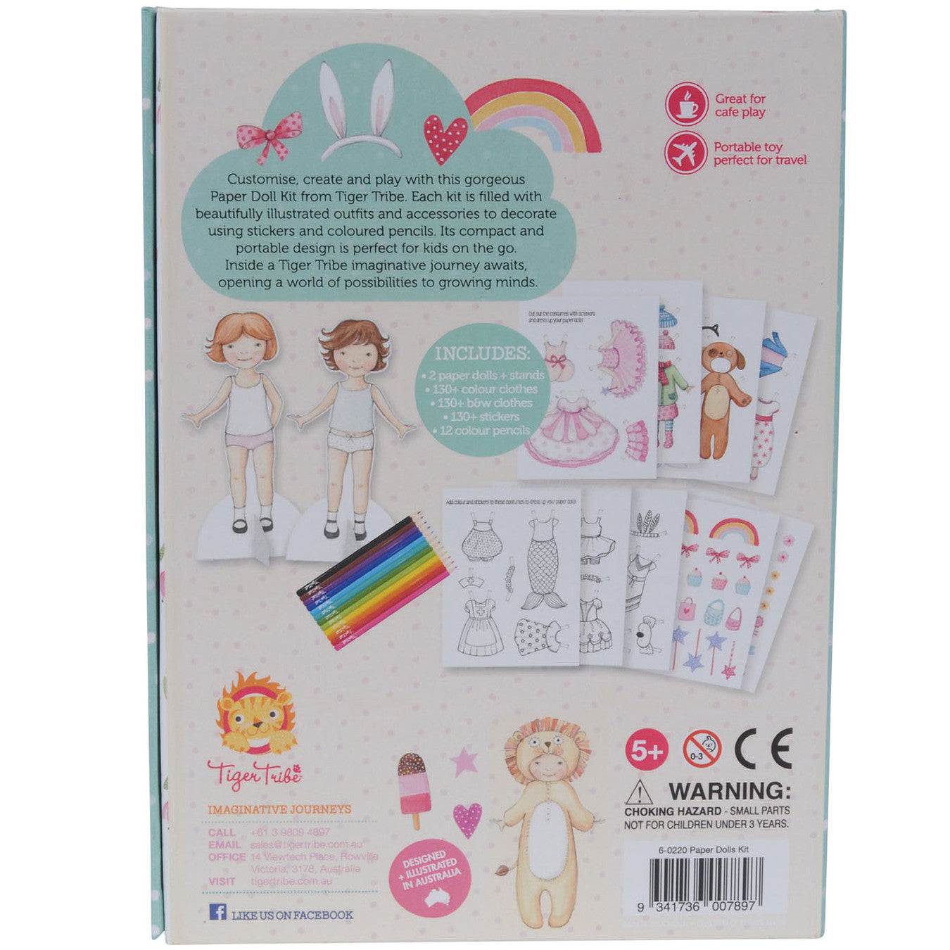 Tiger Tribe Paper Dolls Kit 1