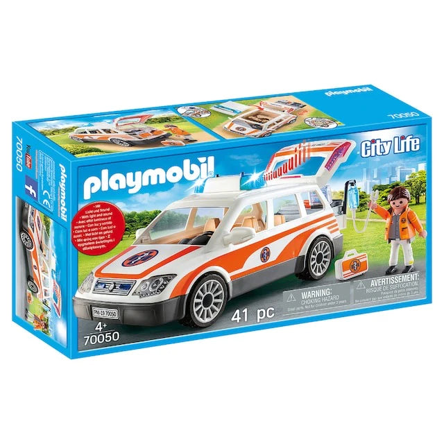 Playmobil City Life Emergency Car with Siren - 70050