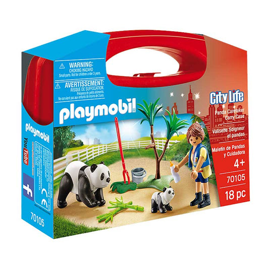 Playmobil City Life - Panda Caretaker Carry Case 70105