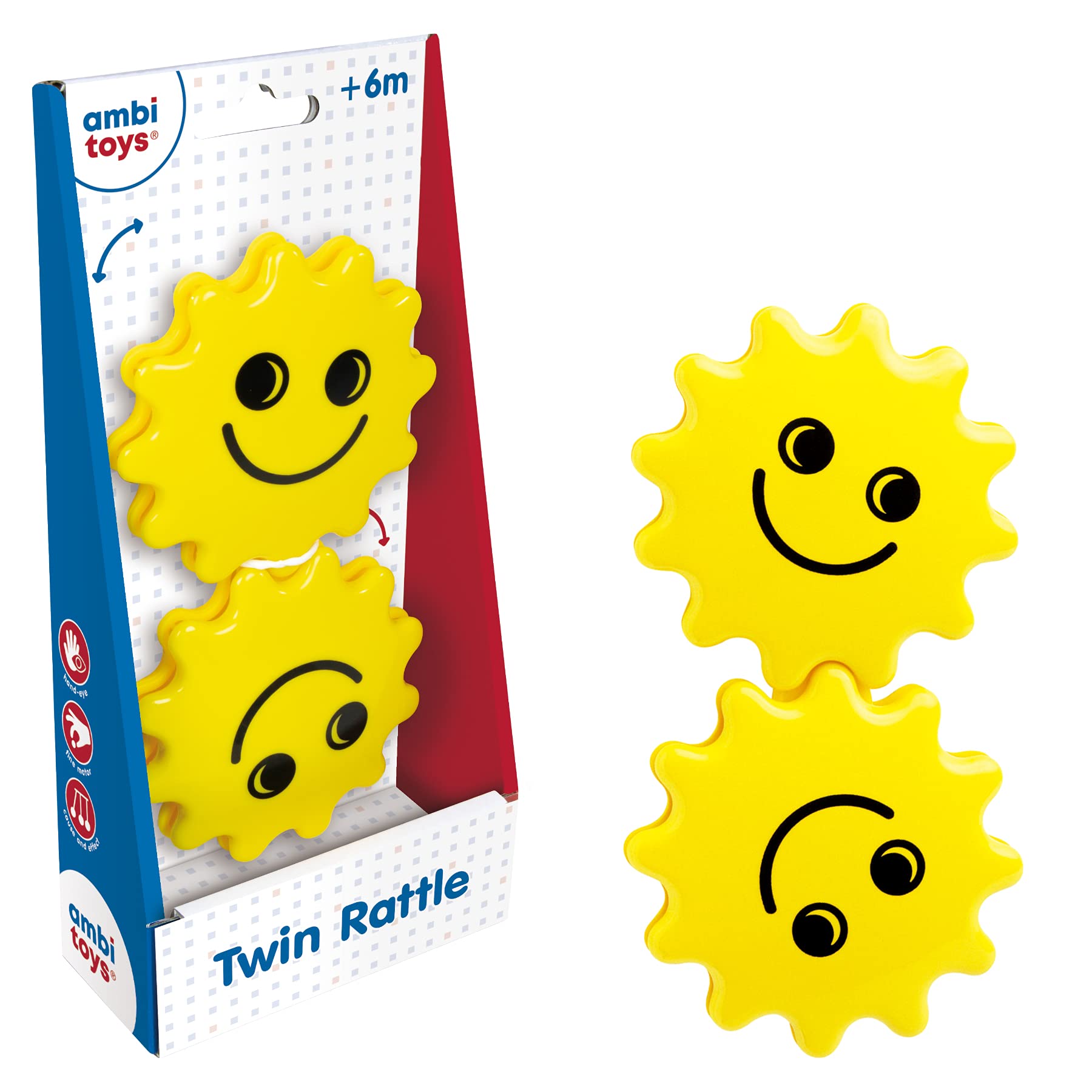 Ambi Twin Rattle - K and K Creative Toys