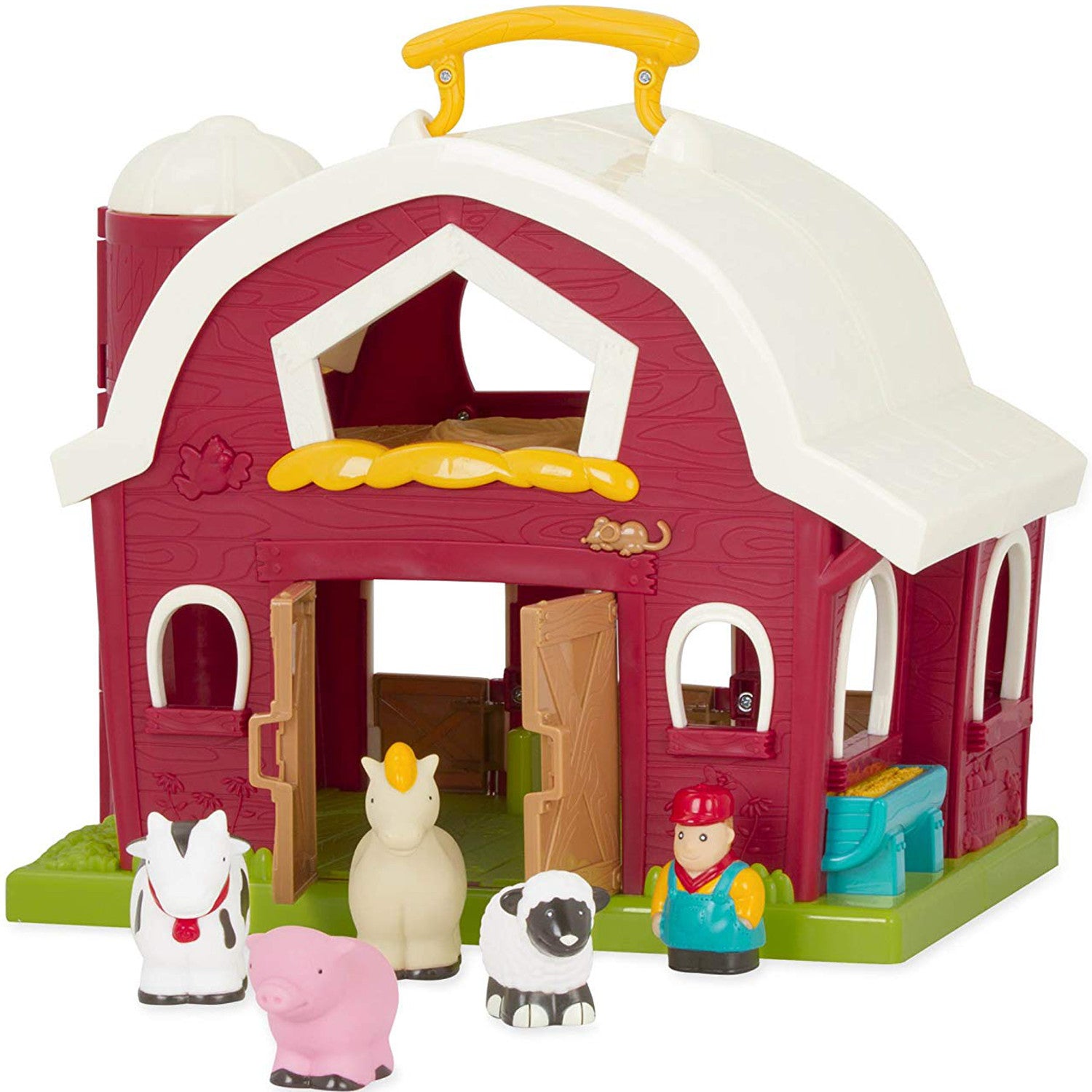 Battat Big Red Barn with Farmer and 4 Animals