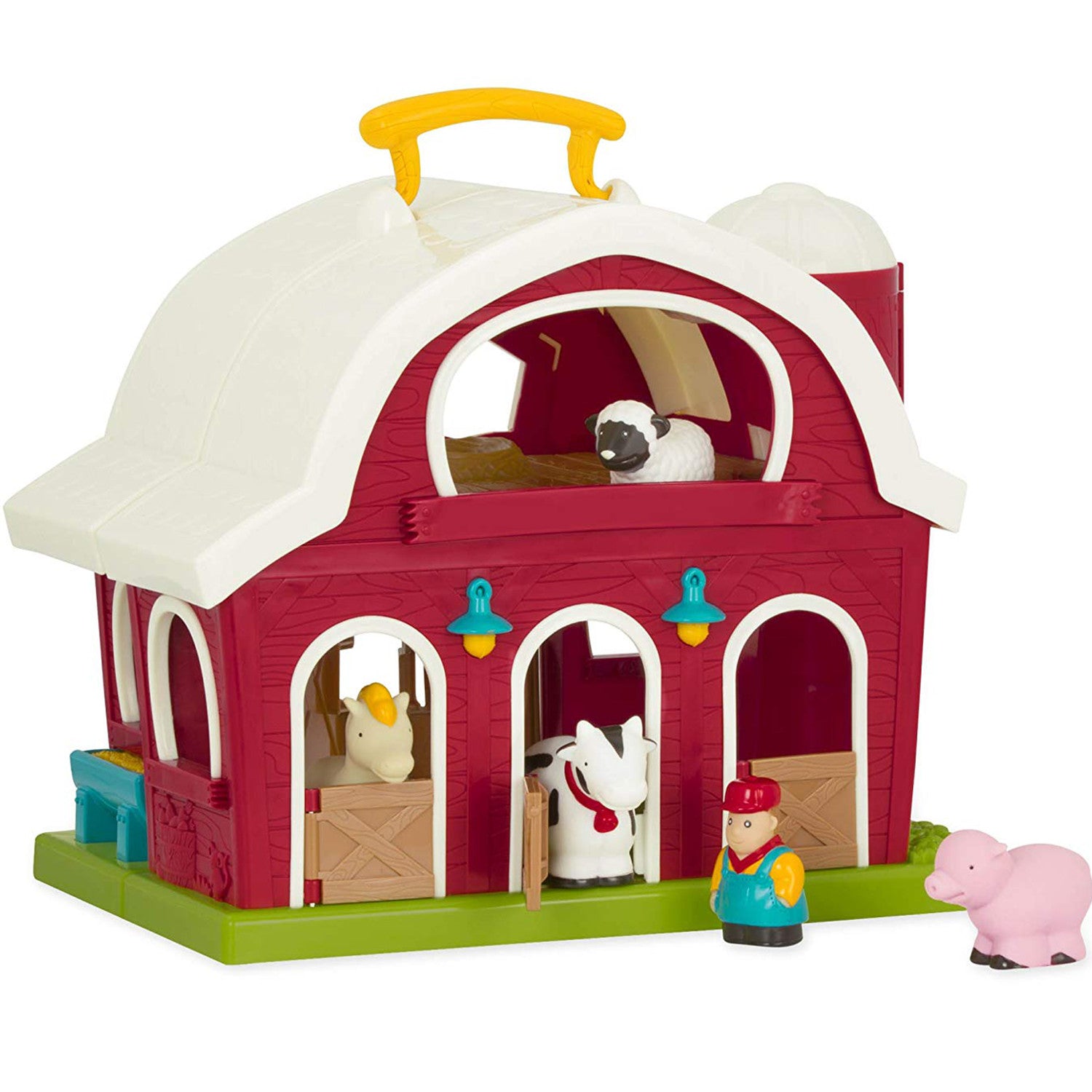 Battat Big Red Barn with Farmer and 4 Animals 1