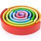 BigJigs Stacking Rainbow Wooden Large 12pc 1