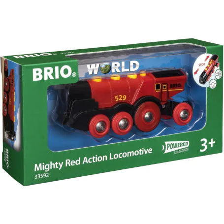 Brio Train Mighty Red Action Locomotive Battery Powered