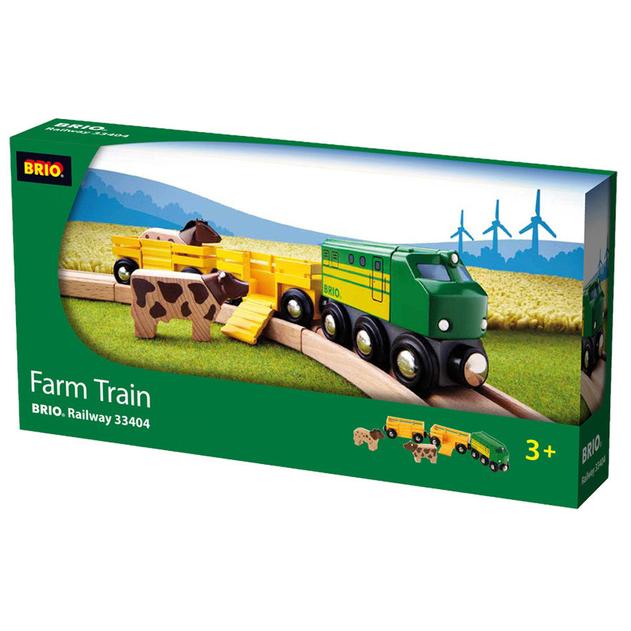 Brio Farm Train Wooden - K and K Creative Toys