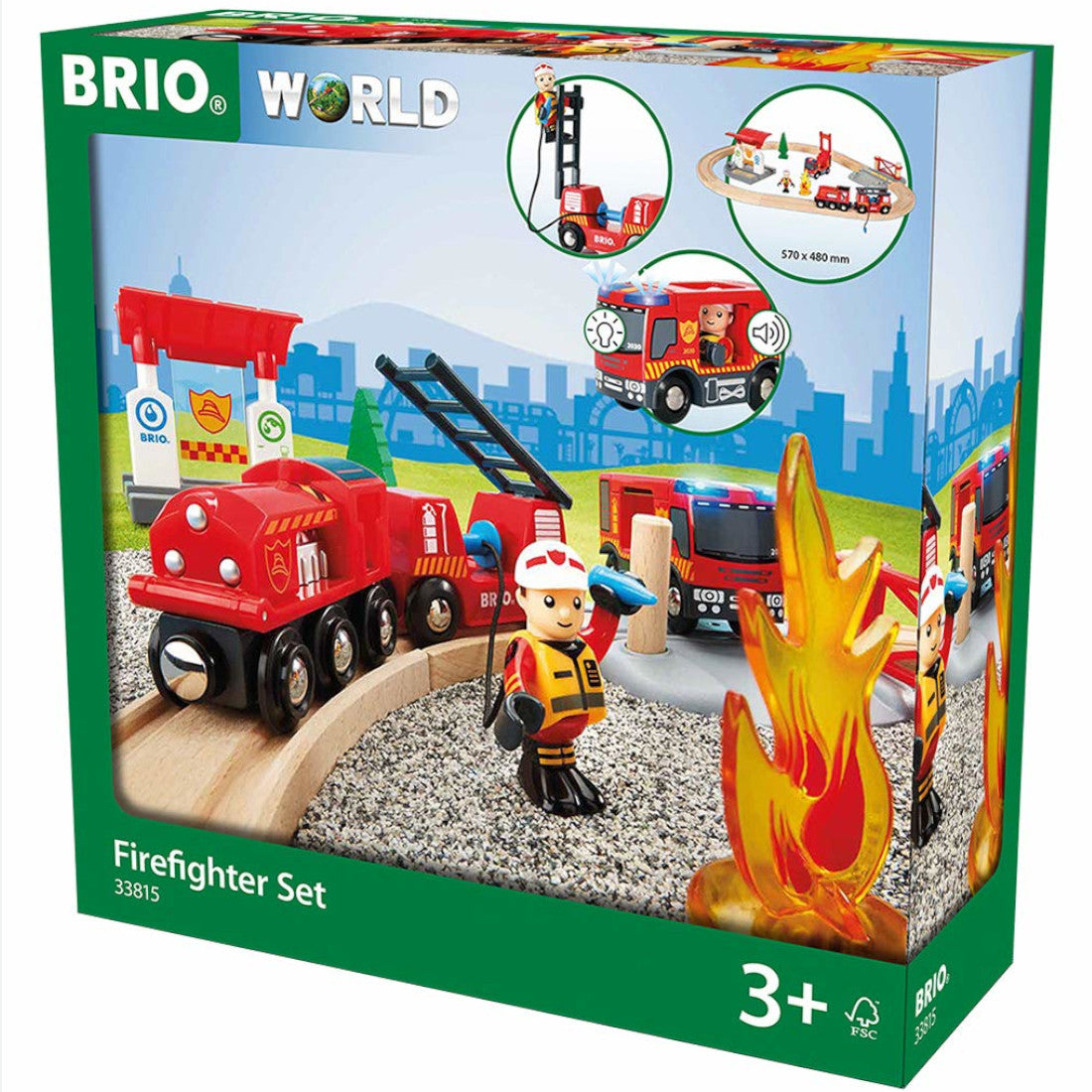 Brio Fire Fighter Train Set