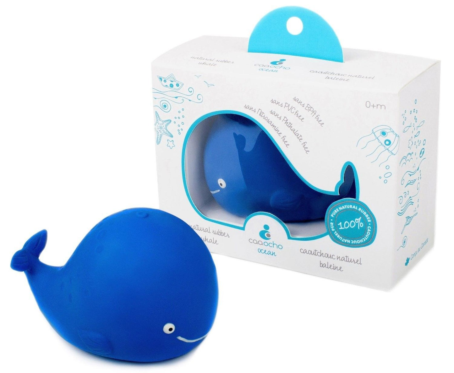 Caaocho Kala Blue Whale Bath Toy