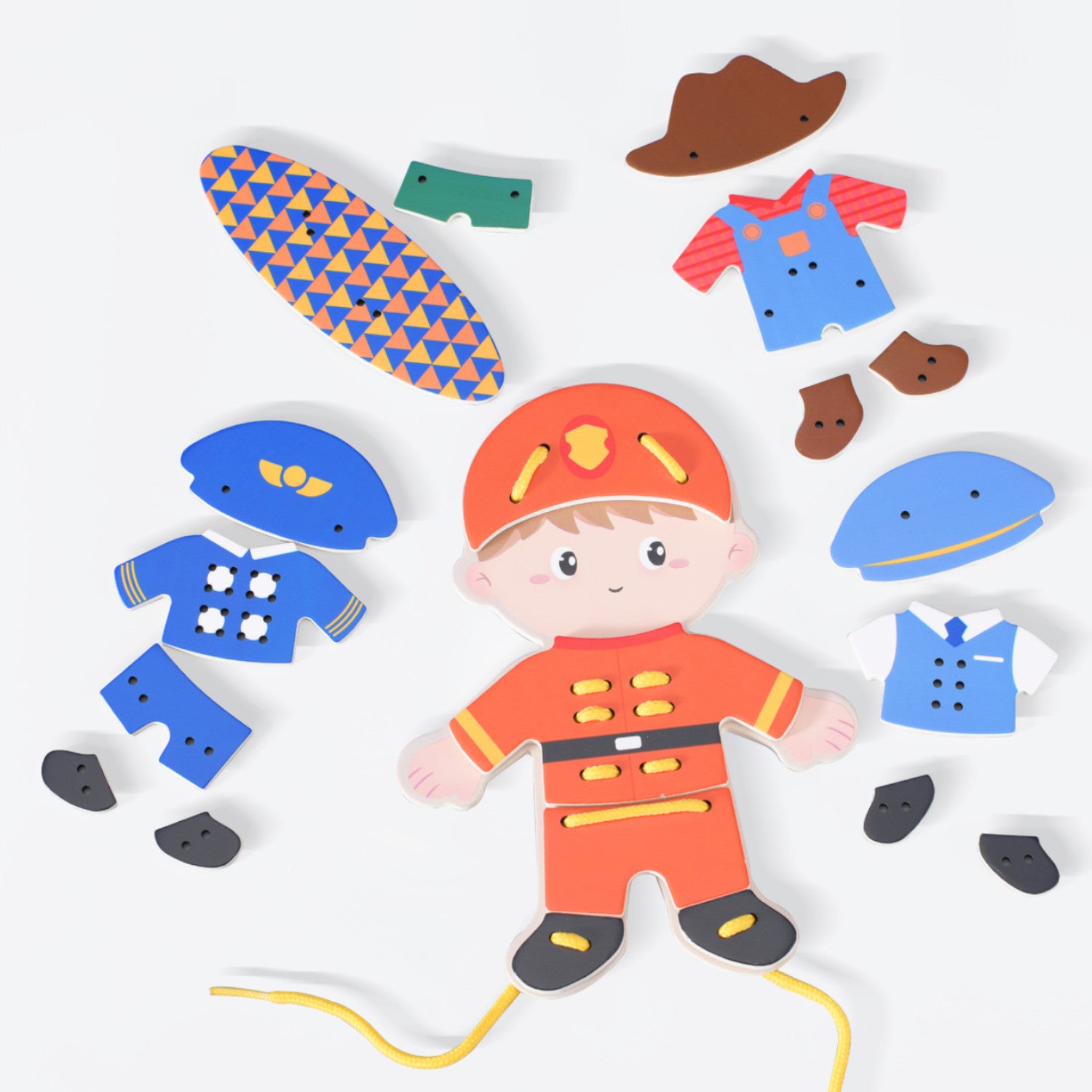Classic World Lacing Toy Wooden Boy 26pc 1