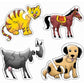 Creatives Puzzle Early Domestic Animals 4 Puzzles 3,4,5,6pcs