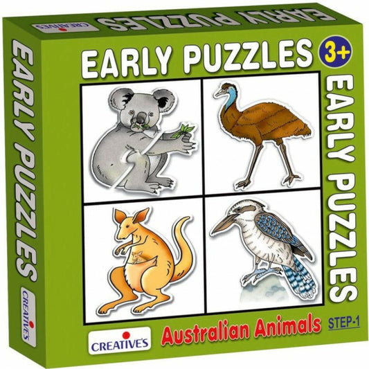 Creatives Puzzle Early Australian Animals 4 Puzzles 3,4,5,6 Pce