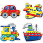 Creatives Puzzle Early Transport 4 Puzzles 3,4,5,6pcs