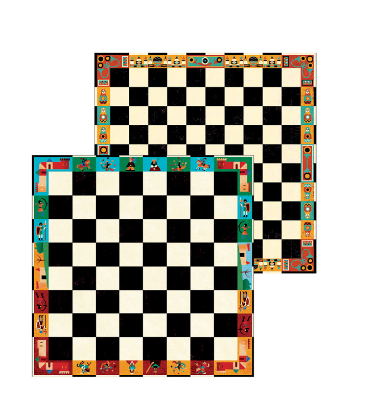 Djeco wooden chess and checkers set