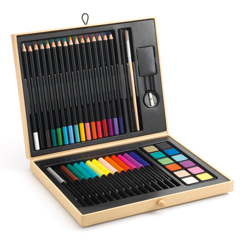 Djeco Big Box Colouring Pencils Paint
