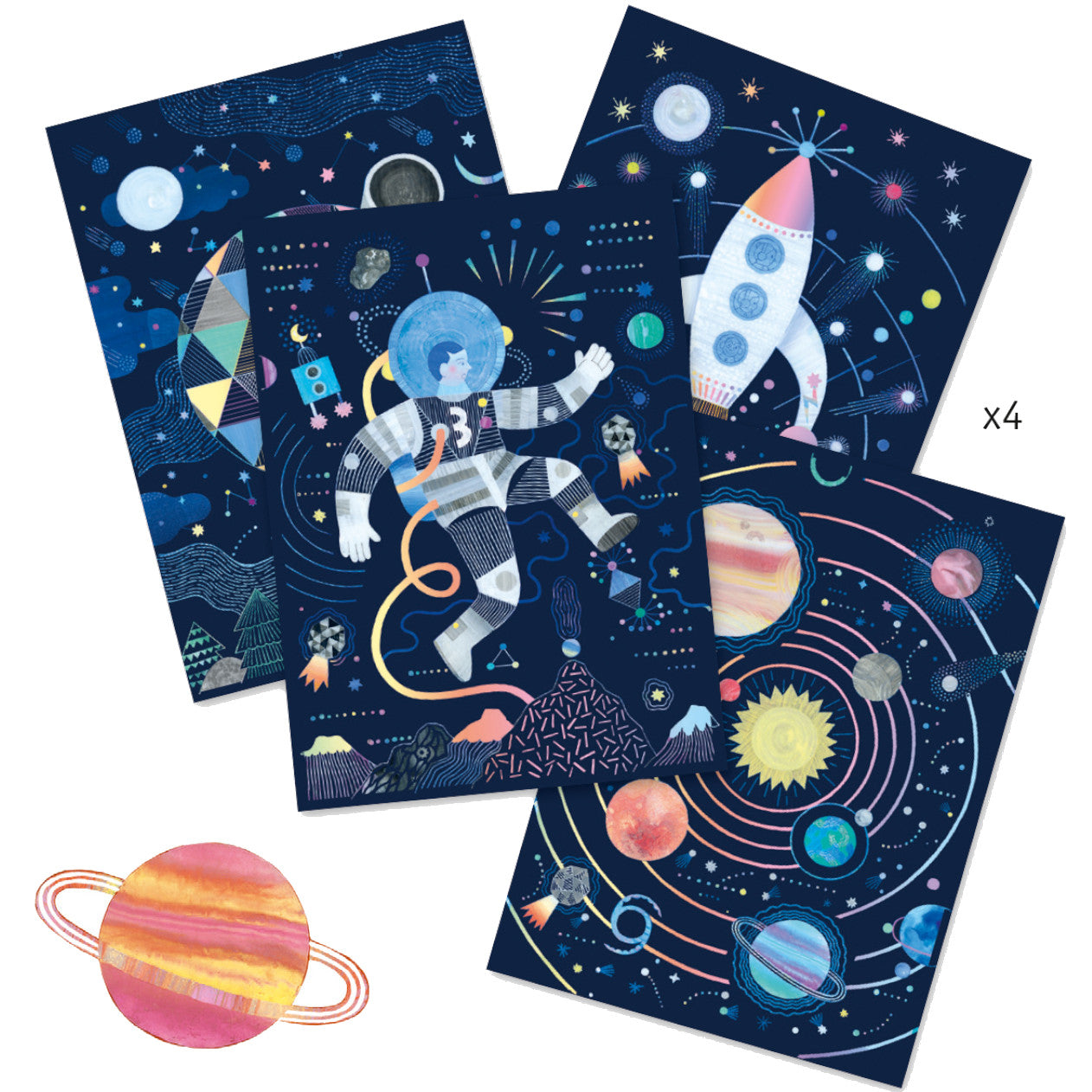 Djeco Cosmic Mission Scratch Cards 1
