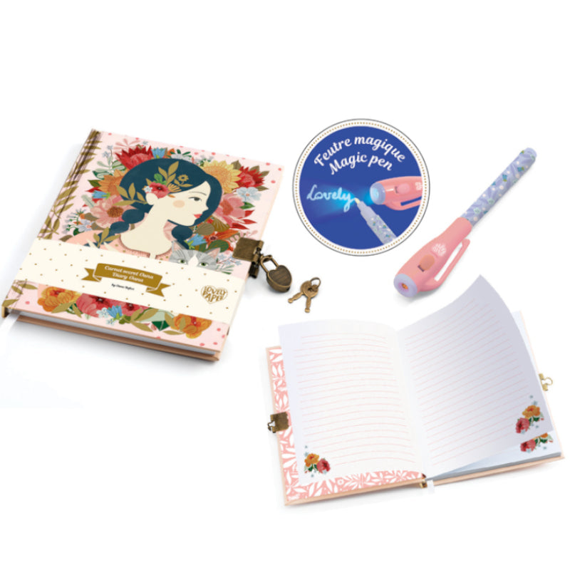 Djeco Diary Oana with Magic Felt Pen and Key Lock 1