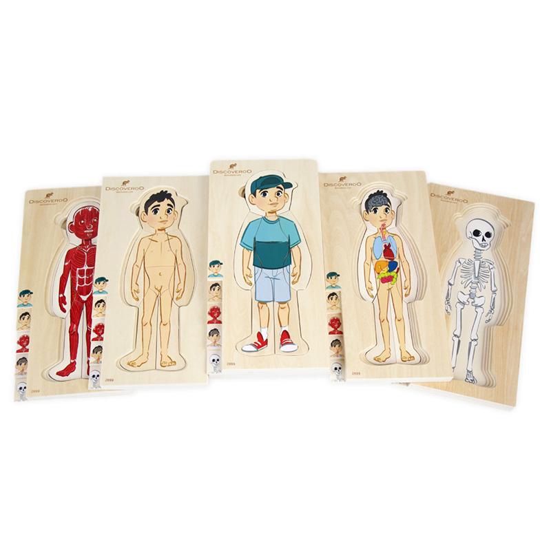 Discoveroo Puzzle Wooden Boy Layer