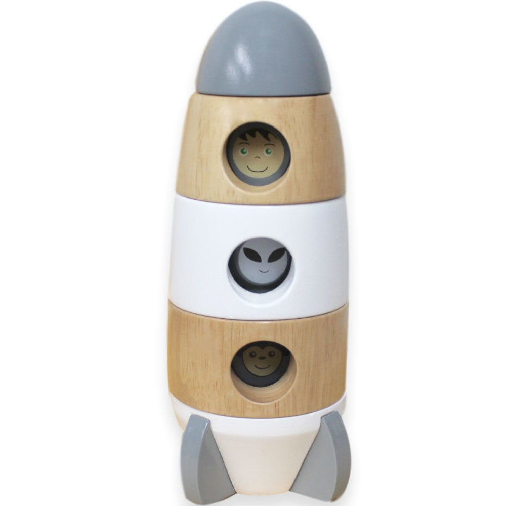 Discoveroo Magnetic Stacking Rocket Grey