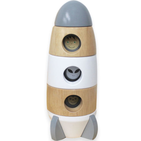 Discoveroo Magnetic Stacking Rocket Grey