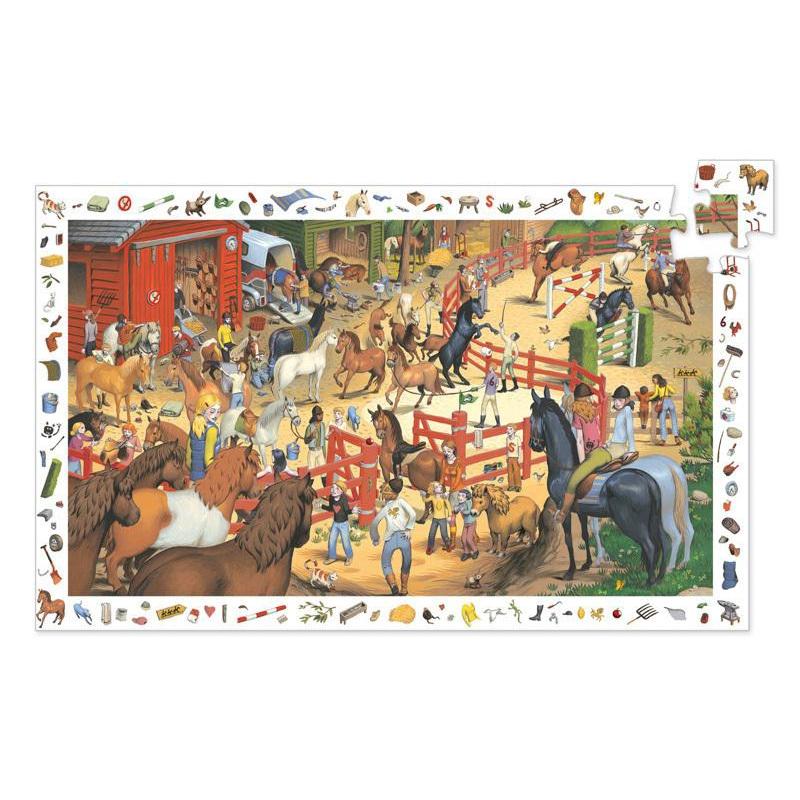 Djeco Puzzle Discovery Horse Riding 200pc