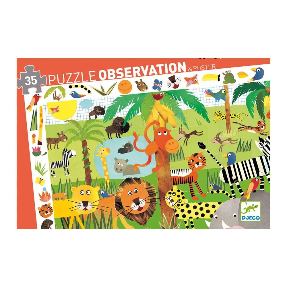 Djeco Puzzle Observation Jungle 35pc