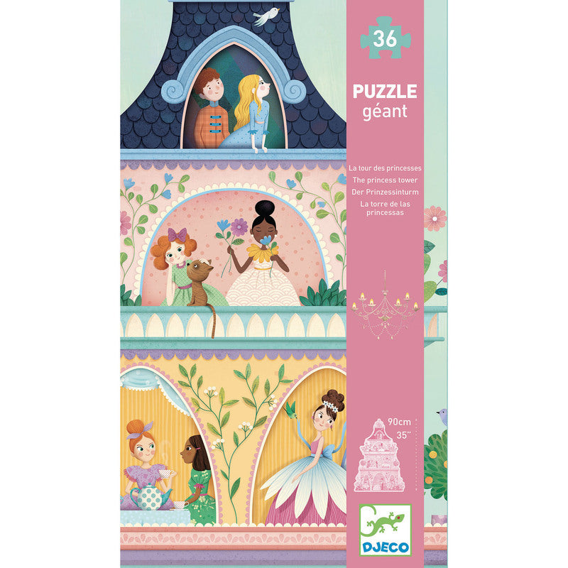 Djeco Puzzle Giant Princess Tower 36pc