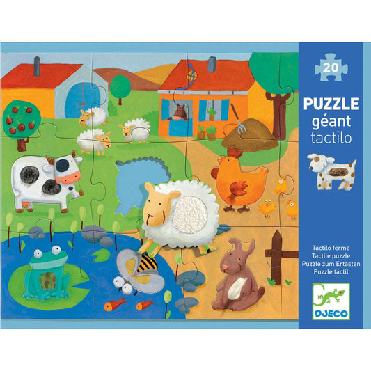 Djeco Puzzle Tactile Farm