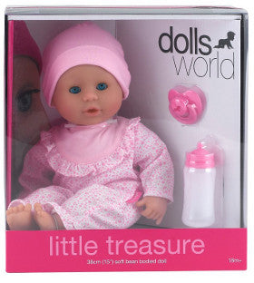 Dolls World Doll Little Treasure Light Pink Jumpsuit - K and K Creative Toys