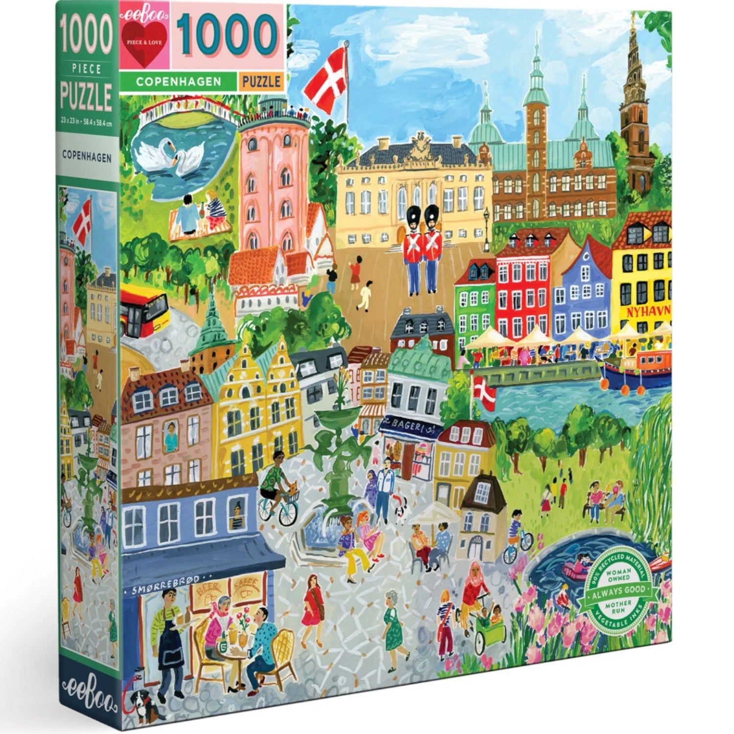 Eeboo Puzzle Copenhagen 1,000 piece