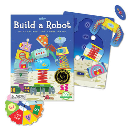 Eeboo Build a Robot Spinner Game - K and K Creative Toys