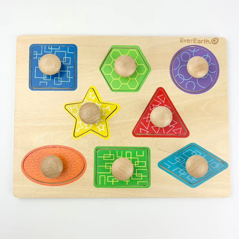 Everearth wooden puzzle 8pcs
