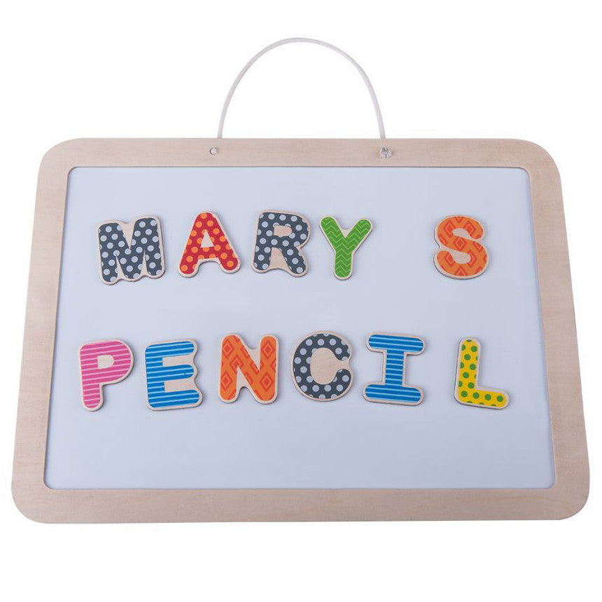 EverEarth Puzzle Alphabet & Magnetic Drawing Board Wooden - K and K Creative Toys