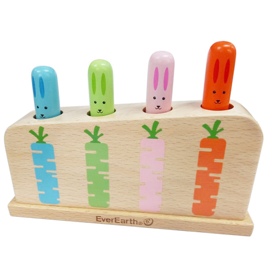EverEarth Pop Up Toy Bunny Wooden - K and K Creative Toys