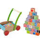 EverEarth Walker Wagon Wooden with Blocks - K and K Creative Toys