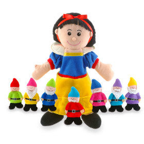 Fiesta Crafts Hand and Finger Puppet Set Snow White and Dwarfs - K and K Creative Toys