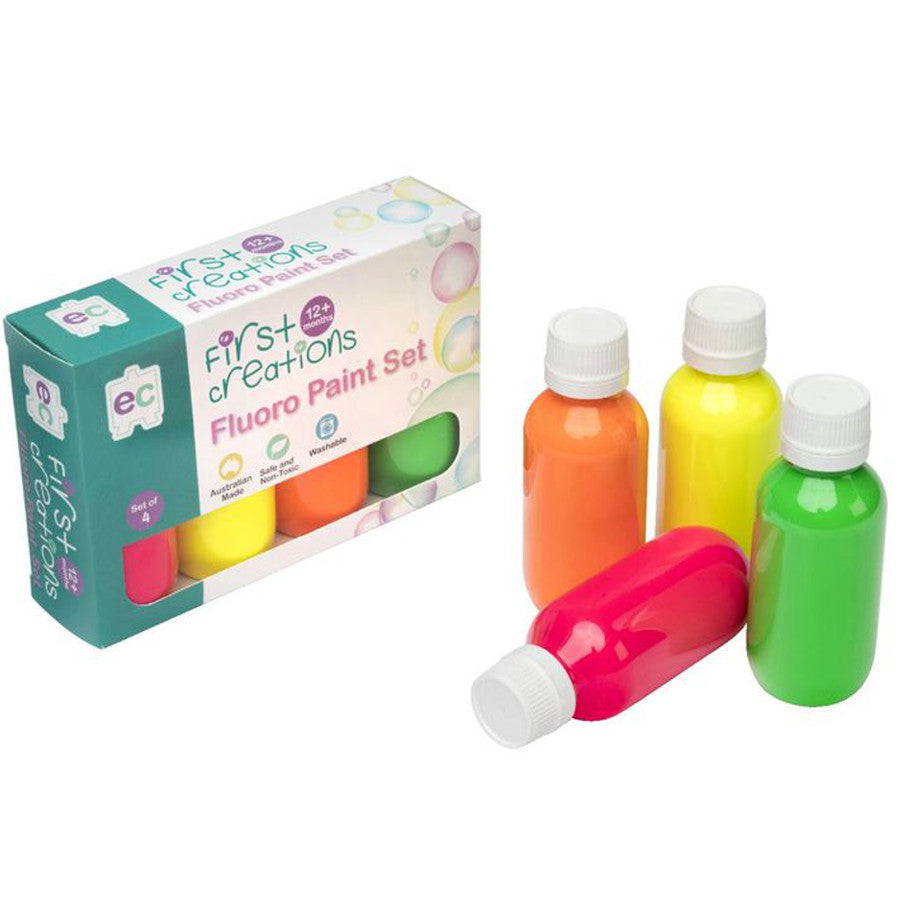 First Creations Paint Set Fluoro 4