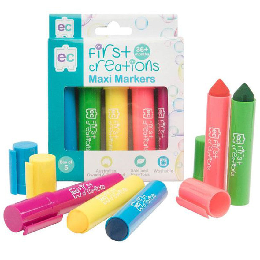 First Creations Markers Maxi 5 Colours 2