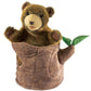 Folkmanis Hand Puppet Bear in Tree Stump